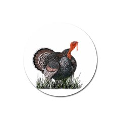 Thanksgiving Turkey Magnet 3  (Round)