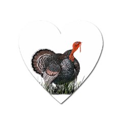 Thanksgiving Turkey Heart Magnet by Valentinaart