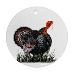 Thanksgiving Turkey Round Ornament (Two Sides)