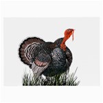 Thanksgiving Turkey Large Glasses Cloth (2-Side) Back