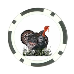 Thanksgiving Turkey Poker Chip Card Guard