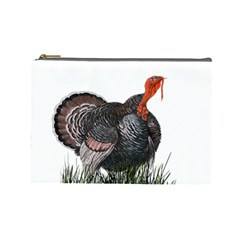 Thanksgiving Turkey Cosmetic Bag (Large) 