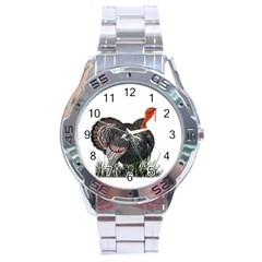 Thanksgiving Turkey Stainless Steel Analogue Watch