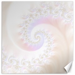 Mother Of Pearls Luxurious Fractal Spiral Necklace Canvas 20  X 20  