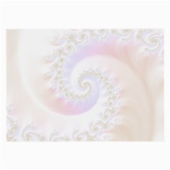 Mother Of Pearls Luxurious Fractal Spiral Necklace Large Glasses Cloth (2-side) by jayaprime