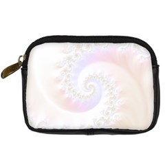 Mother Of Pearls Luxurious Fractal Spiral Necklace Digital Camera Cases by jayaprime