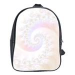 Mother of Pearls Luxurious Fractal Spiral Necklace School Bag (Large) Front