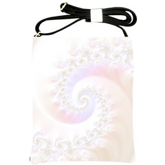 Mother Of Pearls Luxurious Fractal Spiral Necklace Shoulder Sling Bags by jayaprime