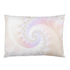 Mother Of Pearls Luxurious Fractal Spiral Necklace Pillow Case (two Sides) by jayaprime