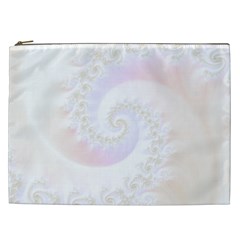 Mother Of Pearls Luxurious Fractal Spiral Necklace Cosmetic Bag (xxl)  by jayaprime