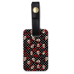 Skulls And Roses Luggage Tags (one Side)  by Valentinaart