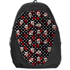 Skulls And Roses Backpack Bag by Valentinaart