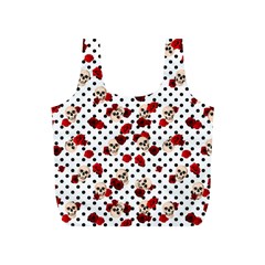 Skulls And Roses Full Print Recycle Bags (s) 