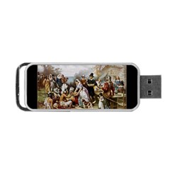 The First Thanksgiving Portable Usb Flash (two Sides) by Valentinaart