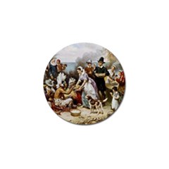 The First Thanksgiving Golf Ball Marker (4 Pack) by Valentinaart