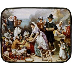 The First Thanksgiving Fleece Blanket (mini) by Valentinaart