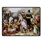 The First Thanksgiving Double Sided Fleece Blanket (Small)  45 x34  Blanket Front