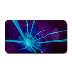 Beautiful Bioluminescent Sea Anemone Fractalflower Medium Bar Mats by jayaprime