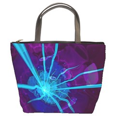 Beautiful Bioluminescent Sea Anemone Fractalflower Bucket Bags by jayaprime