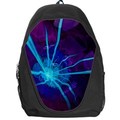 Beautiful Bioluminescent Sea Anemone Fractalflower Backpack Bag by jayaprime