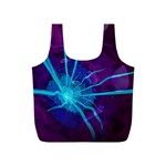 Beautiful Bioluminescent Sea Anemone Fractalflower Full Print Recycle Bags (S)  Back