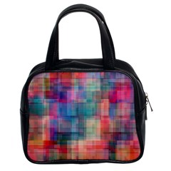 Rainbow Prism Plaid  Classic Handbags (2 Sides) by KirstenStar