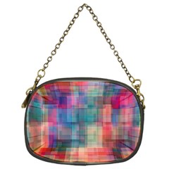 Rainbow Prism Plaid  Chain Purses (two Sides)  by KirstenStar