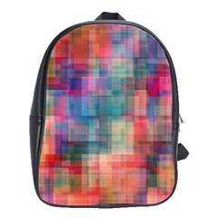 Rainbow Prism Plaid  School Bag (large) by KirstenStar