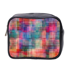 Rainbow Prism Plaid  Mini Toiletries Bag 2-side by KirstenStar