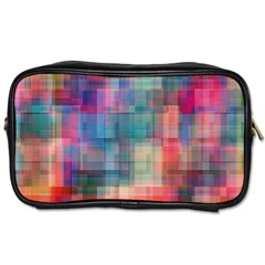 Rainbow Prism Plaid  Toiletries Bags by KirstenStar