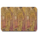 Japanese Geisha with Cat illustration Large Doormat  30 x20  Door Mat