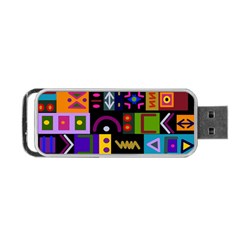 Abstract A Colorful Modern Illustration Portable Usb Flash (two Sides) by Celenk