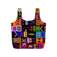 Abstract A Colorful Modern Illustration Full Print Recycle Bags (s)  by Celenk