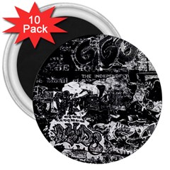 Graffiti 3  Magnets (10 pack) 