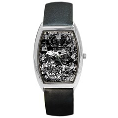 Graffiti Barrel Style Metal Watch