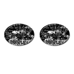 Graffiti Cufflinks (oval) by ValentinaDesign