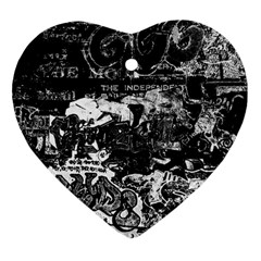 Graffiti Heart Ornament (two Sides) by ValentinaDesign