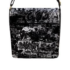 Graffiti Flap Messenger Bag (L) 