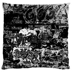 Graffiti Large Flano Cushion Case (Two Sides)