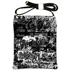 Graffiti Shoulder Sling Bags by ValentinaDesign