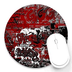 Graffiti Round Mousepads by ValentinaDesign