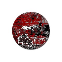 Graffiti Magnet 3  (round) by ValentinaDesign