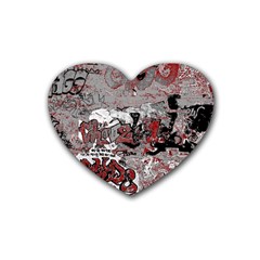 Graffiti Heart Coaster (4 Pack)  by ValentinaDesign