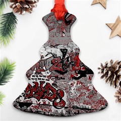 Graffiti Christmas Tree Ornament (two Sides) by ValentinaDesign