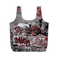 Graffiti Full Print Recycle Bags (m)  by ValentinaDesign