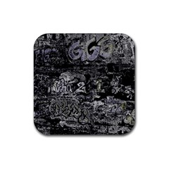 Graffiti Rubber Coaster (square)  by ValentinaDesign