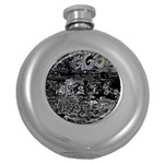 Graffiti Round Hip Flask (5 oz) Front