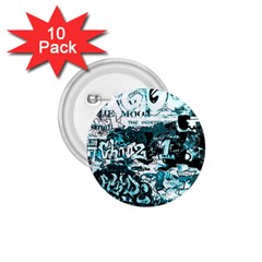 Graffiti 1 75  Buttons (10 Pack) by ValentinaDesign