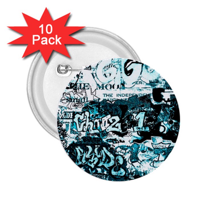 Graffiti 2.25  Buttons (10 pack) 