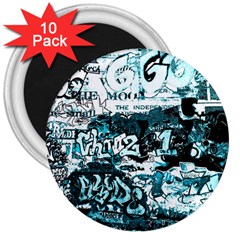 Graffiti 3  Magnets (10 Pack)  by ValentinaDesign